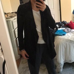Never Worn Black Flowy Cardigan